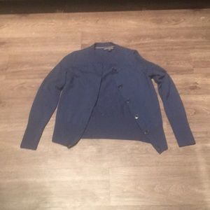 Navy Button Up Sweater